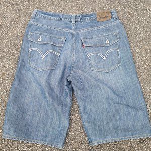 Levi's 579 men's size 36 baggy jean shorts denim short jeans blue mens